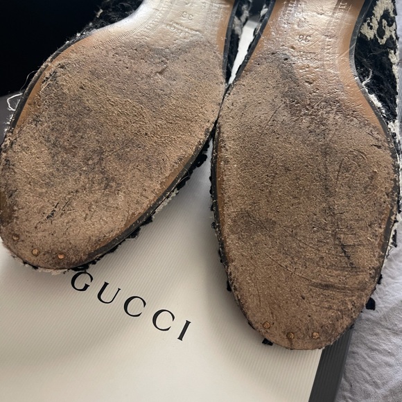 BLOGGERS FAV GUCCI GG TWEED LOAFER FLATS 36 6 - Picture 13 of 16